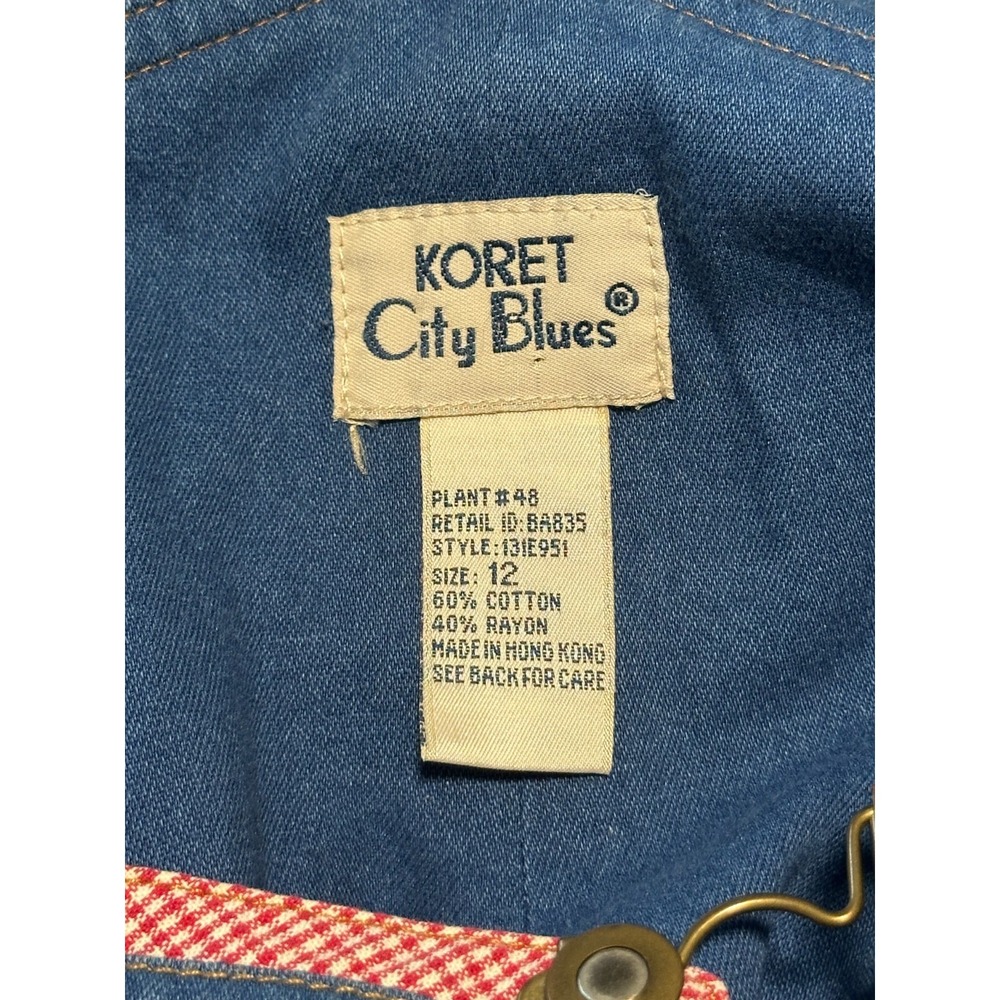 Vintage Koret City Overall Dress Size 12 Maxi 4th of July USA Watermelon Teacher - Picture 14 of 14